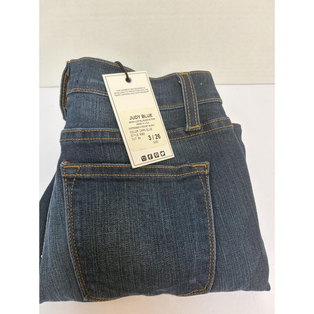 Judy Blue NWT High Waist Skinny Non Distressed Jeans Style #8390 size 3/26